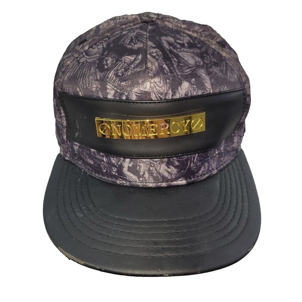 Cayler &‎ Sons No Mercy Black Label Hat Gold Logo Print Cap Snapback